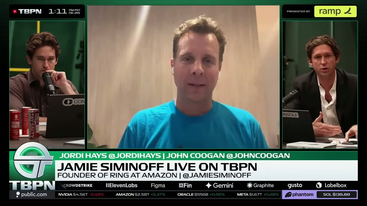 Ring founder Jamie Siminoff: 100M cameras deployed, AI-powered fire ...